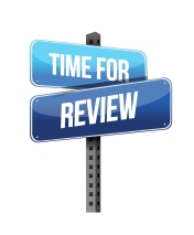 Time for Review road sign illustration design over a white background